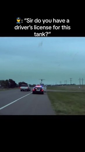 Tank Encounter During Tornado Storm Chasing