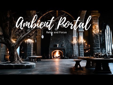 Witcher Ambience | A Quiet Evening in Kaer Morhen | Fireplace & Winter Wind ASMR for Sleep