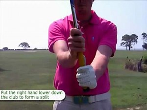 Split Hands For Slice Drill