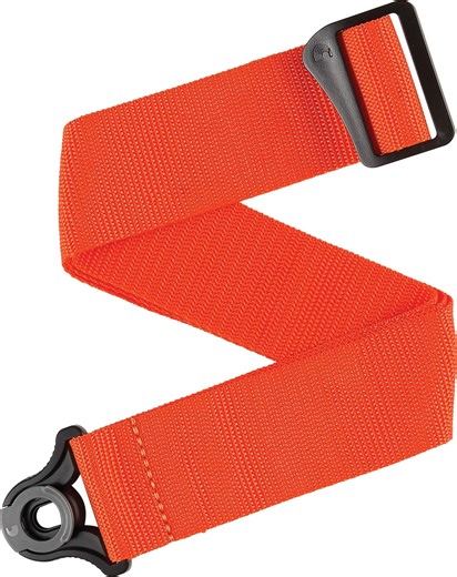 D'Addario Auto Lock Guitar Strap - Orange
