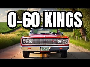 Fastest 0-60 Dodge muscle cars from 1967!!