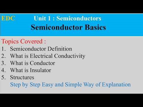 Semiconductor Basics Explained in Telugu | Electronic Devices & Circuits | EDC for Beginners