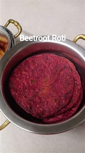Beetroot Roti Recipe/bright pink/red color soft texture #healthy #testi #trending #youtubeshorts🤤🤤🤤