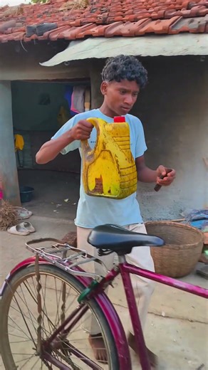 Cycle Re Sunum Dul 😂😂#comedyvideos #funnyvideos #santali #santalicomedy