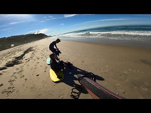 RAW POV // Bodyboarding Small Fun Waves With Lincoln And Cameron
