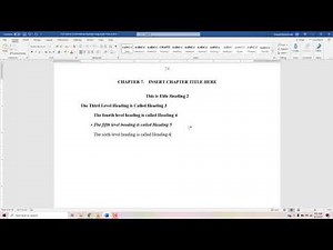 Thesis and Dissertation Tutorial Part 2: Formatting Headings Using Styles Pane