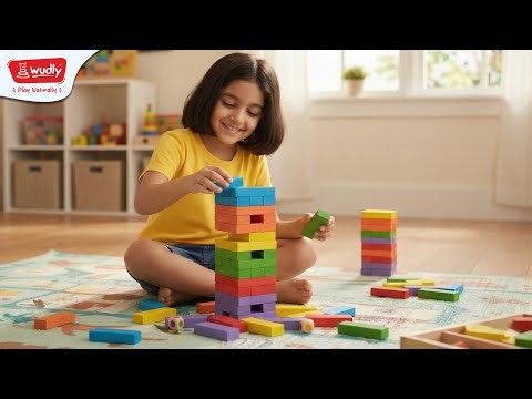 Creative Learning for Kids | Fun Play with Wooden Building Blocks | Wudly Toys