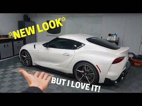 35% Window Tint Comparison Before and After | Toyota Supra