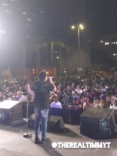 Here's the full version of me singing "One More Try" last night in front of the crowd here in Los Angeles. And I have to point out once again those are completely live vocals. Even the crowd sang too! #timmyt #OneMoreTry | Timmy T