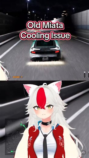 Emi Kuruma on Instagram: "Tired of people telling me that BMW cooling systems are unreliable so I'll take a jab at the Miata that no one talks about 😒. #carvtuber #vtuber #miata #mx5"