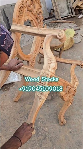 Turning Raw Wood into Luxury Chairs | Sanding to Polish Transformation #furnituremaking #teakwood