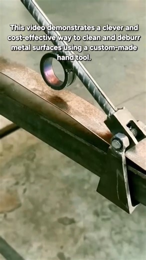 How to Clean Metal Edges with a Custom Rebar Scraper