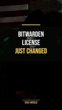 Bitwarden Just Changed Its License