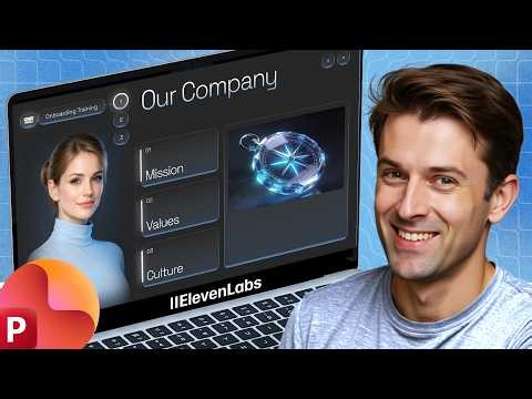 REALISTIC AI Avatars in PowerPoint with ElevenLabs [Tutorial + Free Slides]