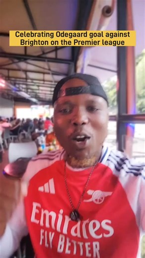 Odegaard's Goal Celebration Against Brighton