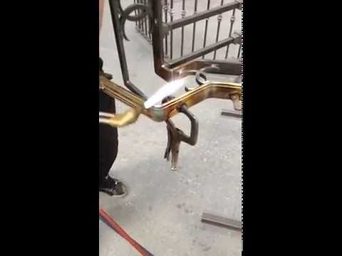 Bending brass