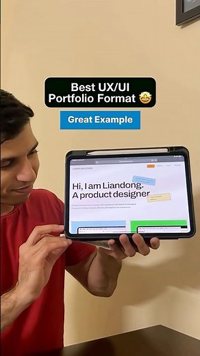 Best UX/UI Portfolio Format 🤩 - Great Example #uxportfolio #uxdesign