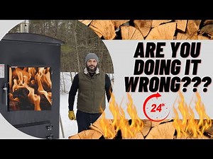 Outdoor Wood Boiler...How To Load Firewood for 24 hour Maximum Burn Time