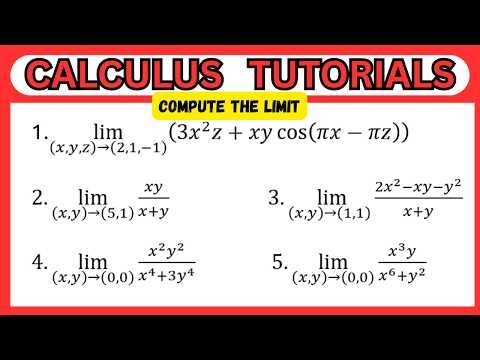 Limits of multivariable functions - All types solved