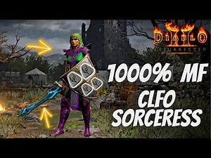 1000% Magic Find Sorceress - Target Farming SOJ - 100 NM Andy Runs - Diablo 2 Resurrected