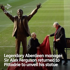 Sir Alex Ferguson returns to Pittodrie to unveil statue. https://i.stv.tv/3IBZoLj | STV News