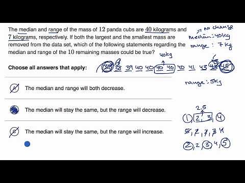 Center and spread | Worked example | Praxis Core Math | Khan Academy