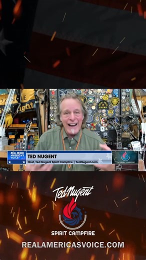I'm energized and inspired! Join me for a full on truth logic and commonsense on my Real America's Voice Spirit Campfire! Go to: https://americasvoice.news/playlists/show/ted-nugent-spirit-campfire #truth #logic #commonsense | Ted Nugent