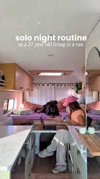 Solo Night Routine✨ Living in a Van🛼💭 #vanlife