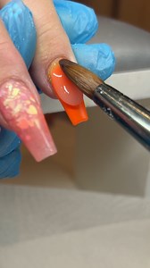 23K views · 191 reactions | pretty orange chrome nails #orangenails #chromenails | Sarah's Nail Secrets | Facebook