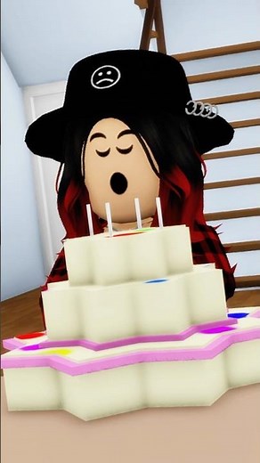 HER BIRTHDAY WISH REALLY CAME TRUE 😳 #roblox #brookhaven #brookhavenrp #shorts