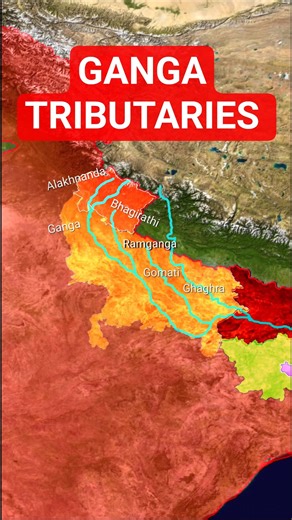 Journey of River Ganges | Route Map & Tributaries @upsc