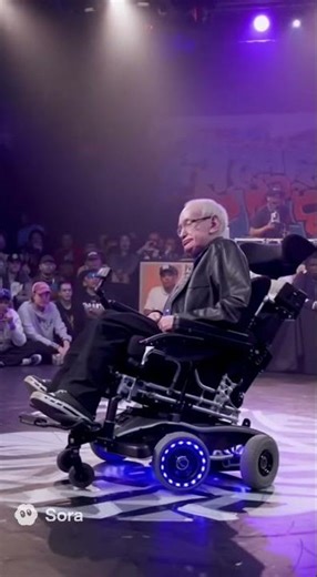 Stephen Hawking Breakdance Battle?! (AI) #shorts