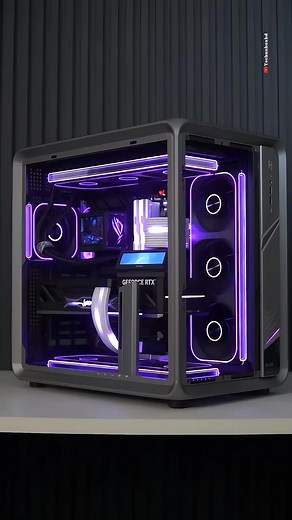 18K views · 265 reactions | Dive into the details of this stunning custom liquid-cooled PC! Featuring a transparent chassis and vibrant pink coolant, this build is designed for both extreme performance and striking aesthetics. Every component meticulously chosen to create a truly unique gaming or workstation experience. What do you think of the custom loop? #PCBuild #CustomPC #LiquidCooling #GamingSetup #TechEnthusiast #watercooledchiller | PC build | Facebook