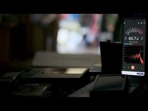 Concept R - audio samples in room; low volume music playback, 300 hours from unboxing.