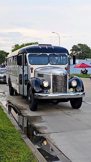 270K views · 8.1K reactions | 1938 International Bus Drive By Engine Sound Harper Charity Cruise 2024 | Casey Faitel | Facebook
