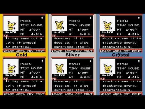 Pokémon Gold, Silver & Crystal - Complete Pokédex