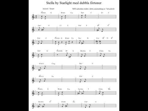 Improvisera med hjälp av Bengts dubbla Lead-In toner till Stella by Starlight