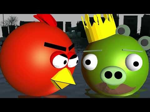 (RECREATION V4) ANGRY BIRDS 3D ♫ ♪ ♫ ♪ ♫ ANIMATED TRAILER ☺ Angry Birds Cinematic Trailer