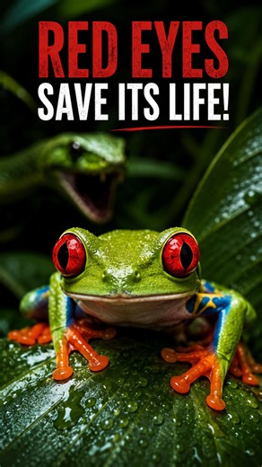 The incredible red-eyed frog defense
