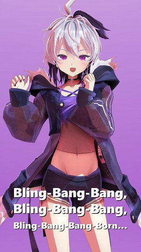 v_flowerの「Bling-Bang-Bang-Born」パフォーマンス