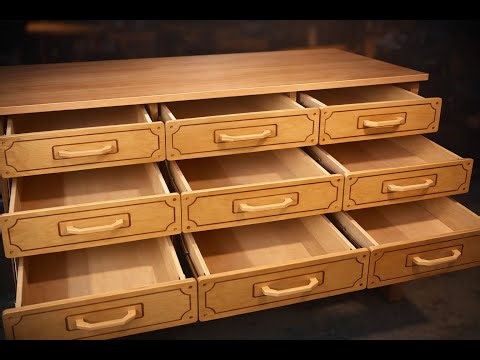 CNC Plywood Drawers with 3D-Printed Brackets