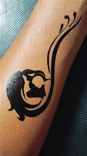 Mom Son Design with Pen on Hand...............#tattoo #momtattoo #art #drawing #shorts