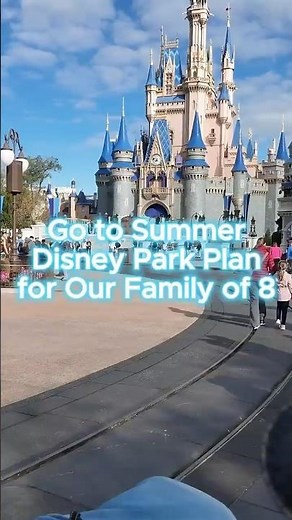 Disney World Park Day plan for families | Big Family Disney World