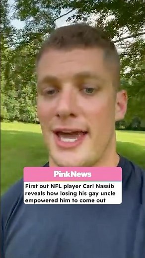First Out NFL Player Carl Nassib Opens Up: Losing His Gay Uncle Empowered Him To Come Out #shorts