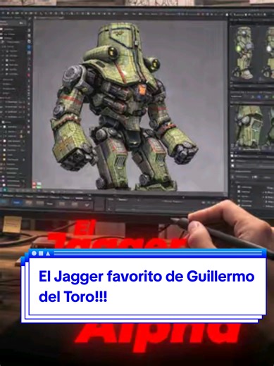El Jagger Cherno Alpha era uno de los diseños favoritos de Guillermo del Toro! #cgi #vfx #pacificrim #guillermodeltoro