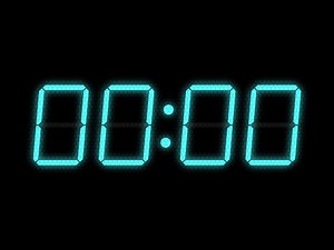 1 hour countup timer (VFD) 1時間 カウントアップタイマー HD 1920x1080