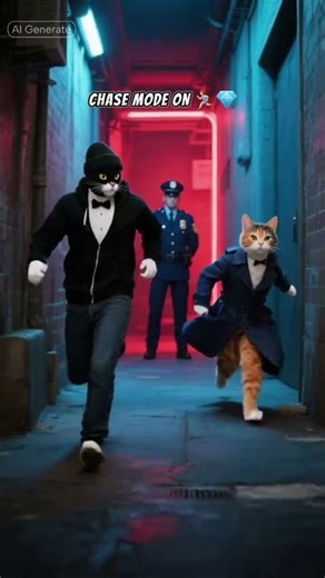 Detective Paws🐾 | Part 3 - Diamond Burglar #cat #shorts #detectivecat #policecat #tabbycat #capcut