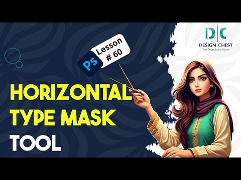 How to use Horizontal Type Mask Tool in Adobe Photoshop