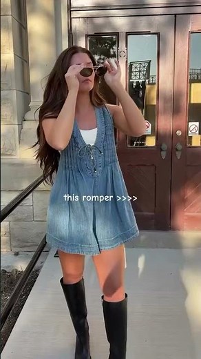 Looking effortlessly cool with the Free People Webster Romper @ Dillard's!