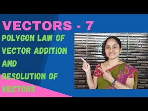 vectors - 7 // polygon law // position vector // resolution of vectors